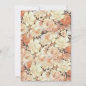 Bloemen & Moskee Islamitisch Moslim Bruiloft Kaart (Achterkant)