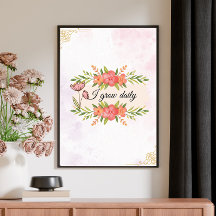  Bloemen Motivatie Quote Poster