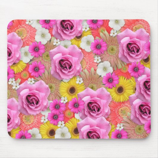 bloemen Mousepad Muismat (Voorkant)