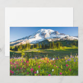 Bloemen | Mt. Rainier Wildbloemen Bedankkaart (Voorkant / Achterkant)
