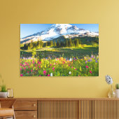 Bloemen | Mt. Rainier Wildbloemen Canvas Afdruk (Insitu (Woonkamer))