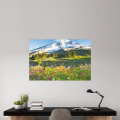 Bloemen | Mt. Rainier Wildbloemen Canvas Afdruk