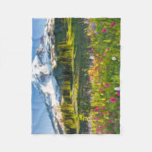 Bloemen | Mt. Rainier Wildbloemen Fleece Deken (Voorkant)