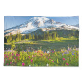 Bloemen | Mt. Rainier Wildbloemen Kussensloop (Achterkant)