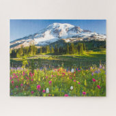 Bloemen | Mt. Rainier Wildbloemen Legpuzzel (Horizontaal)