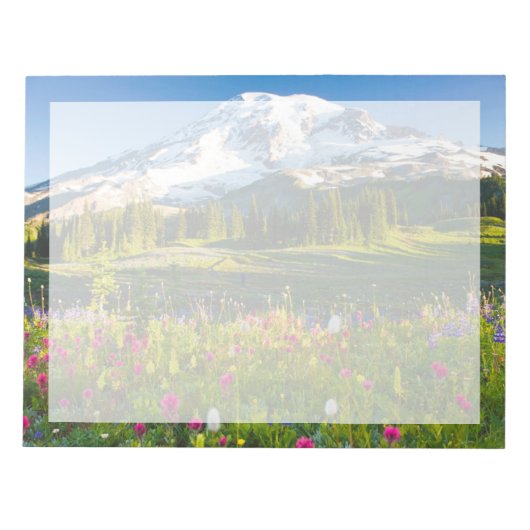 Bloemen | Mt. Rainier Wildbloemen Notitieblok (Voorkant)
