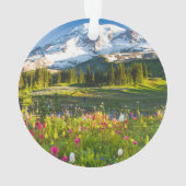 Bloemen | Mt. Rainier Wildbloemen Ornament (achterkant)