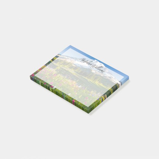 Bloemen | Mt. Rainier Wildbloemen Post-it® Notes (Schuin)