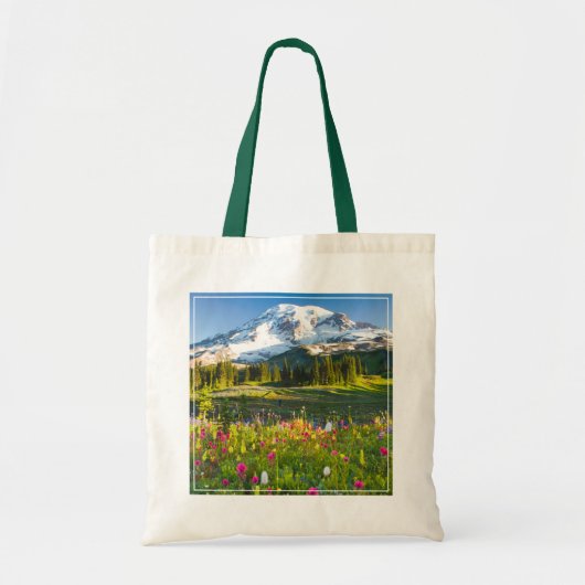 Bloemen | Mt. Rainier Wildbloemen Tote Bag (Voorkant)