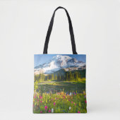 Bloemen | Mt. Rainier Wildbloemen Tote Bag (Voorkant)