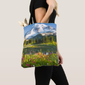 Bloemen | Mt. Rainier Wildbloemen Tote Bag (Dichtbij)