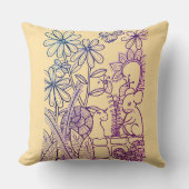 Bloemen, Muis en Slak en teruggeplakt Kussen (Voorkant)