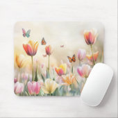 Bloemen Muismat met vlinders (Met muis)