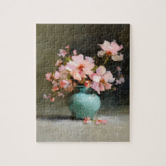 Bloemen na schemering | Schilderachtige bloemige l Legpuzzel