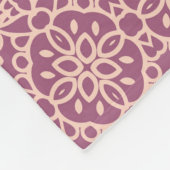 Bloemen naadloos: mooie patroonachtergrond fleece deken (Hoek)