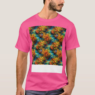 Bloemen Naadloos Patroon Boho Flower Roos Wi T-shirt