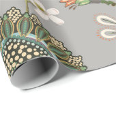 Bloemen naadloos patroon. Botanisch inpakpapier. Cadeaupapier (Rol Hoek)