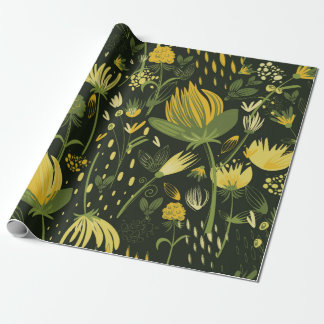 Bloemen naadloos patroon cadeaupapier