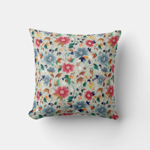 Bloemen naadloos patroon kussen