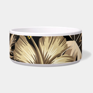 Bloemen naadloos patroon met bladeren. voerbakje