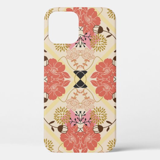 Bloemen naadloos patroonontwerp. Case-Mate iPhone case (Achterkant)