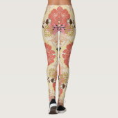 Bloemen naadloos patroonontwerp. leggings (Achterkant)