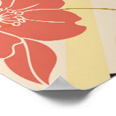 Bloemen naadloos  patroonontwerp. poster (Hoek)