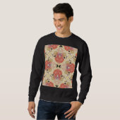 Bloemen naadloos patroonontwerp. trui (Voorkant volledig)