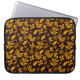 Bloemen naadloos: perfect textielontwerp laptop sleeve