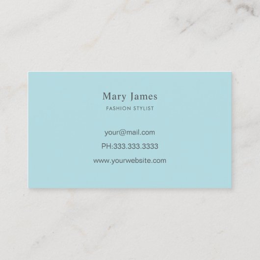 Bloemen Naaimachine Couture Dressmaker Visitekaartje (Achterkant)