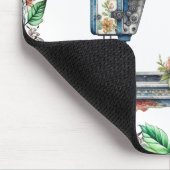  Bloemen  Naaimachine en Bloemen Muismat (Hoek)