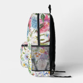 Bloemen  naam bedrukte rugzak (Rechts)