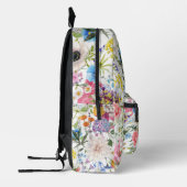 Bloemen  naam bedrukte rugzak (Links)