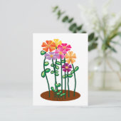 Bloemen naar je sturen briefkaart (Staand voorkant)