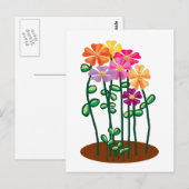Bloemen naar je sturen briefkaart (Voorkant / Achterkant)