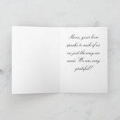 Bloemen naar mama feestdagen kaart (Binnen)