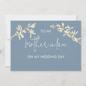 Bloemen Naar mijn moeder in laag op mijn trouwdag Kaart (Voorkant)