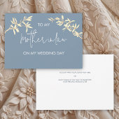 Bloemen Naar mijn moeder in laag op mijn trouwdag Kaart