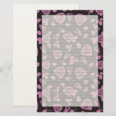 Bloemen nam Achtergrond toe Briefpapier (Voorkant / Achterkant)