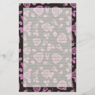 Bloemen nam Achtergrond toe Briefpapier