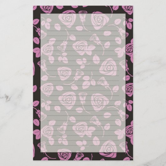 Bloemen nam Achtergrond toe Briefpapier (Voorkant)
