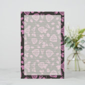 Bloemen nam Achtergrond toe Briefpapier (Staand voorkant)