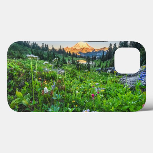 Bloemen | Nationaal park Mount Rainier Case-Mate iPhone Case (Achterkant (horizontaal))