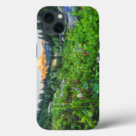 Bloemen | Nationaal park Mount Rainier Case-Mate iPhone Case (Achterkant)