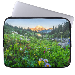 Bloemen Nationaal park Mount Rainier Laptop Sleeve