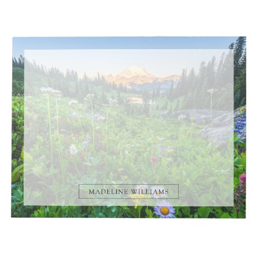 Bloemen | Nationaal park Mount Rainier Notitieblok (Voorkant)