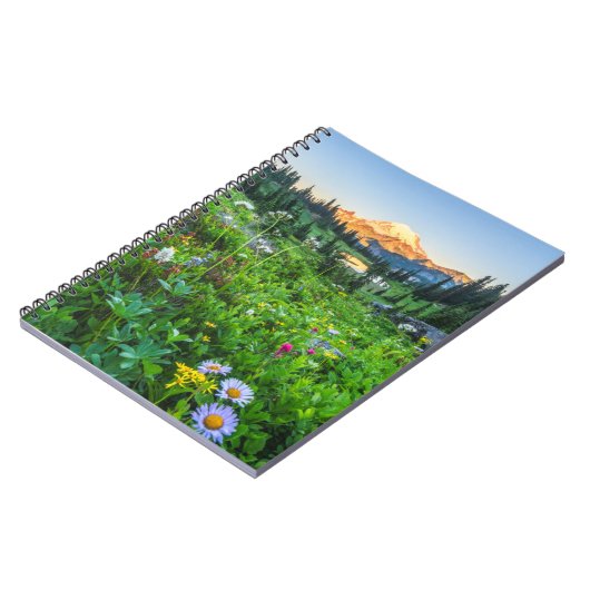 Bloemen | Nationaal park Mount Rainier Notitieboek (Linkerzijde)