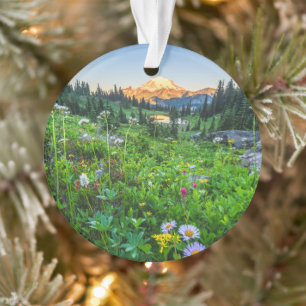 Bloemen   Nationaal park Mount Rainier Ornament