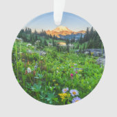 Bloemen | Nationaal park Mount Rainier Ornament (voorkant)