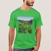 Bloemen | Nationaal park Mount Rainier T-shirt (Voorkant)